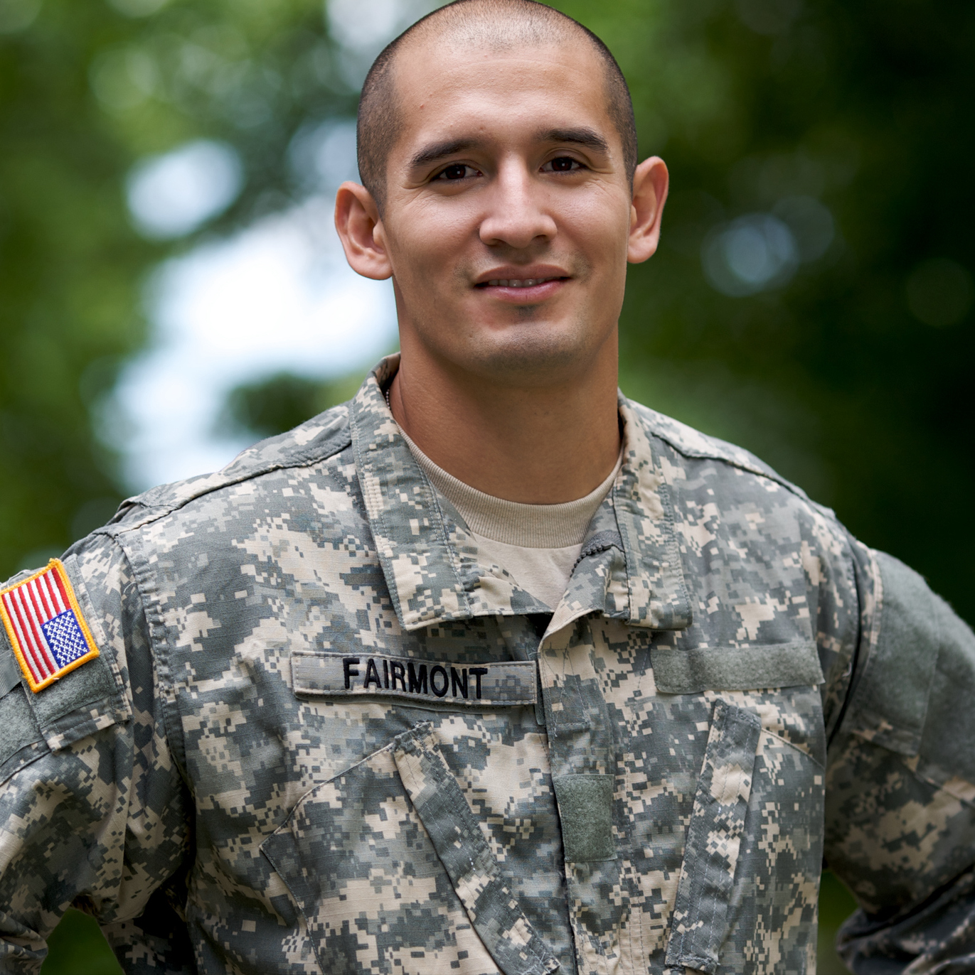 Portrait of Soldier in Uniform